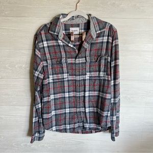 Plaid Button Down Flannel Shirt